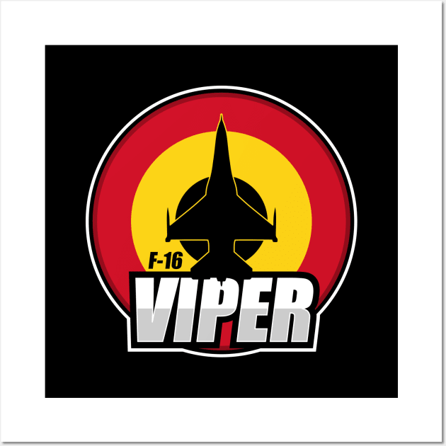 Belgian F-16 Viper Wall Art by Tailgunnerstudios